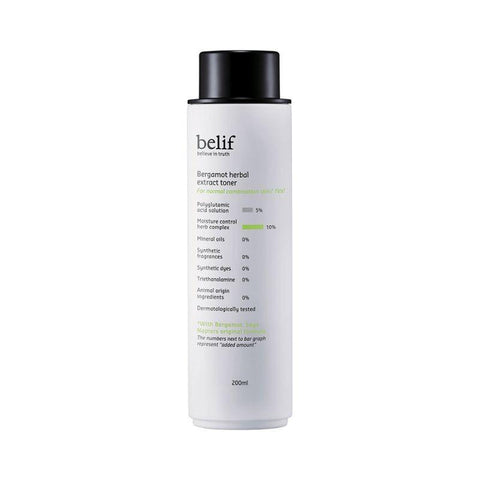 belif bergamot herbal extract toner 200ml