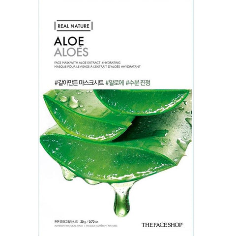 The Face Shop Real Nature Mask Sheet Aloe 2017 – 20g