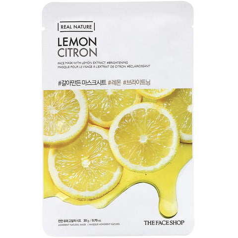 The Face Shop Real Nature Mask Sheet Lemon – 20g