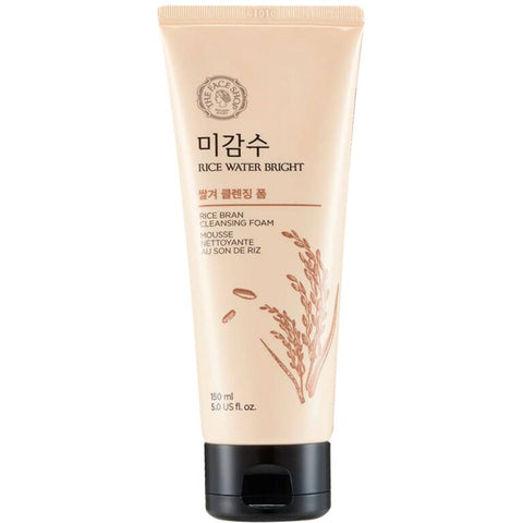 The Face Shop Rice Water Bright Rice Bran Foaming Cleanser – 150ml(Gz)