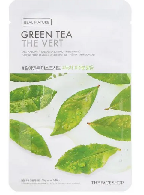 THEFACESHOP REAL NATURE GREEN TEA FACE MASK