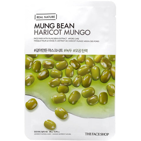 The Face Shop Real Nature Mung Bean Face Mask – 20g