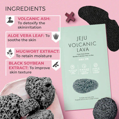 The Face Shop Jeju Volcanic Lava Fresh Nose Strips