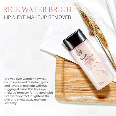 The Face Shop Rice Water Bright Makeup Remover For Lip&Eye – 120ml