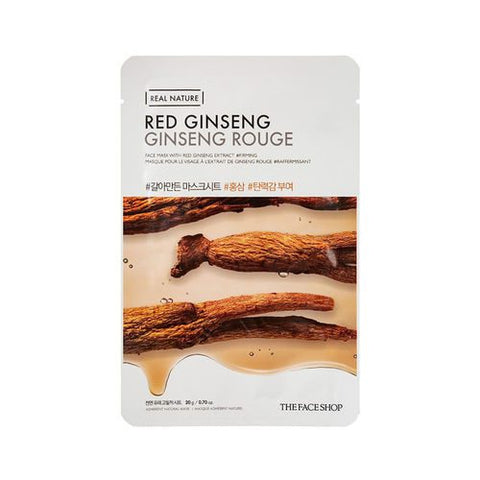 The Face Shop Real Nature Mask Sheet Red Ginseng – 20g