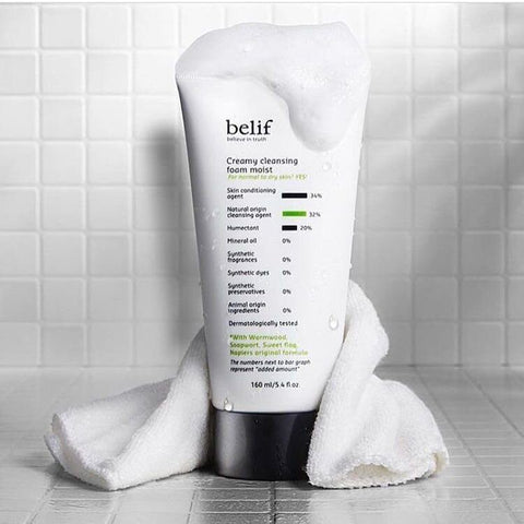 belif Creamy cleansing foam moist