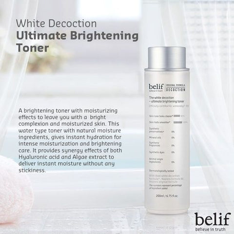 Belif The White Decoction Ultimate Brightening Toner – 200ml