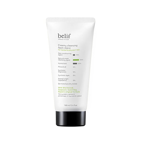 belif Creamy cleansing foam moist