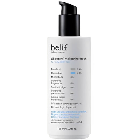 belif Oil control moisturizer fresh