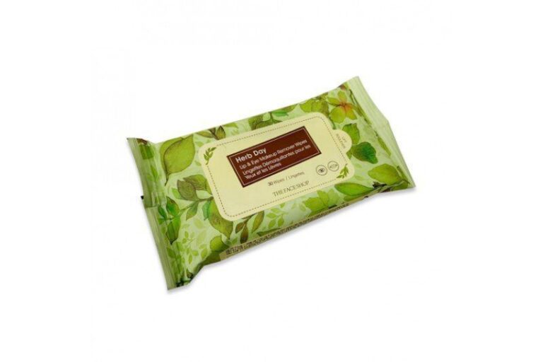 Herb Day Lip&Amp;Eye Remover Wipes The Face Shop