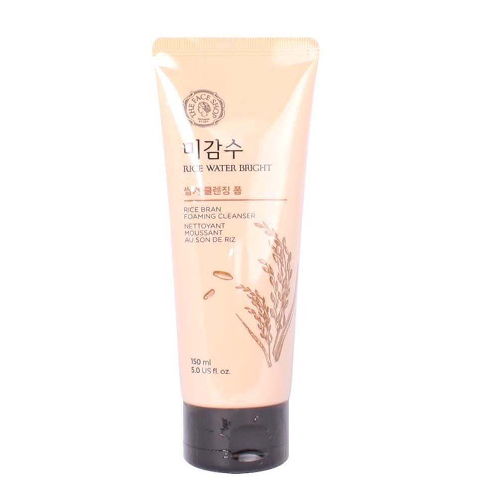 THEFACESHOP RICE WATER BRIGHT RICE BRAN FOAMING CLEANSER - The Face Shop