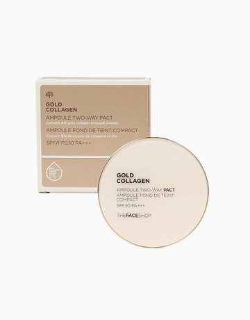 Tfs Gold Collagen Ampoule Two-Way Pact Spf30 Pa+++V201 The Face Shop