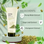 The Face Shop Herb day 365 Master Blending Facial Foaming Cleanser Mungbean and Mugwort(Gz) The Face Shop