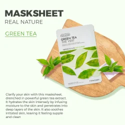 Real Nature Green Tea Mask Sheet 2017 - 20g 3