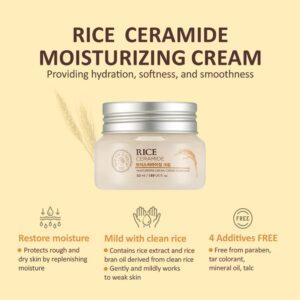 The Face Shop Rice & Ceramide Moisturizing Cream – 50ml The Face Shop