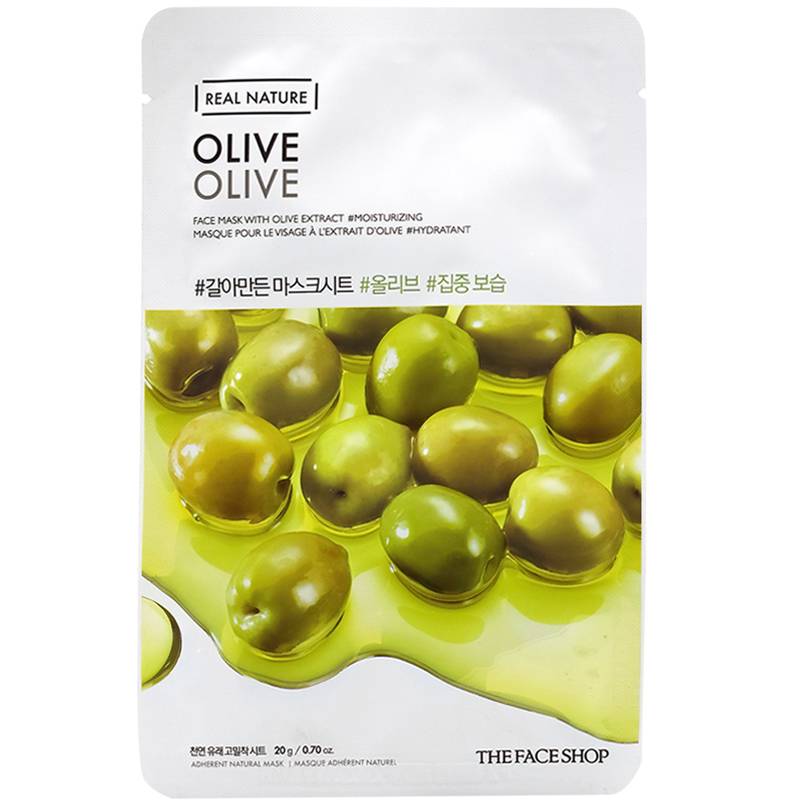 The Face Shop Real Nature Mask Sheet Olive 2017 – 20g The Face Shop