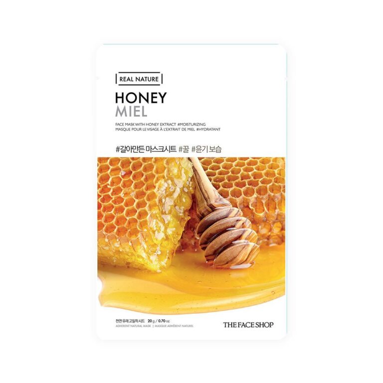 The Face Shop Real Nature Mask Sheet Honey 2017 – 20g The Face Shop