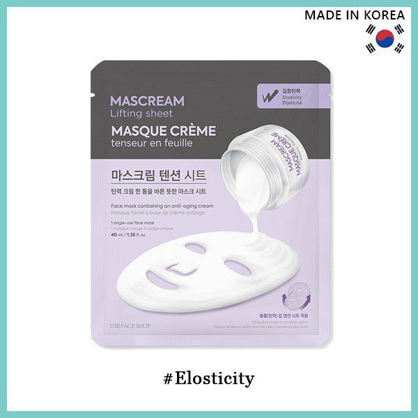 The Face Shop Deeply Firming Mascream Lifting Sheet Mask – 40ml The Face Shop