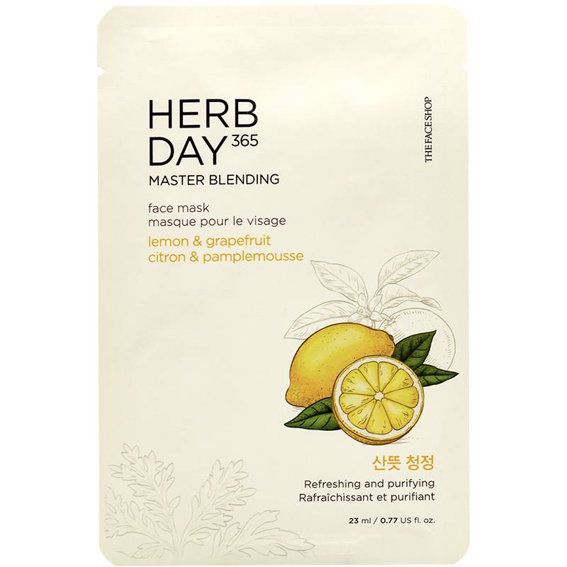 Herb Day Lemon &  Grape Fruit Mask The Face Shop