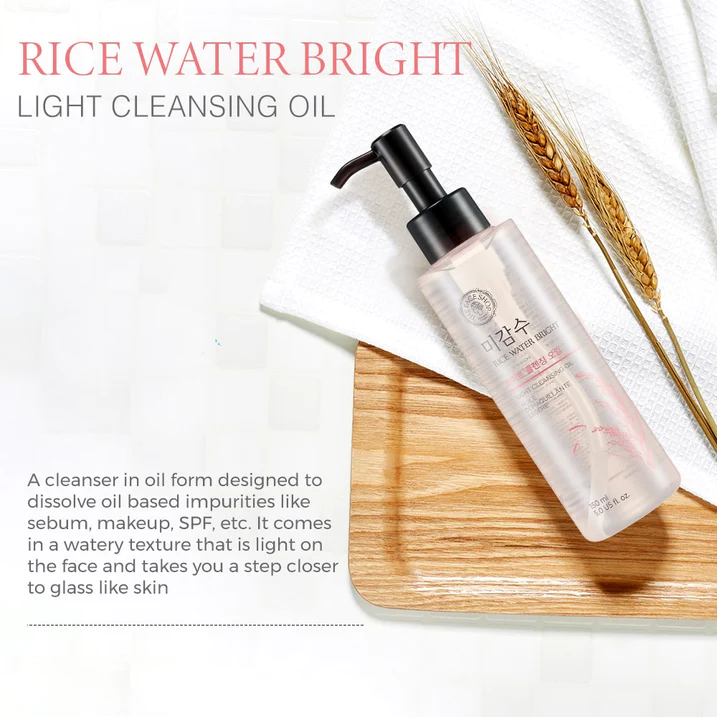The Face Shop Rice Water Bright Light Cleansing Oil – 150ml The Face Shop