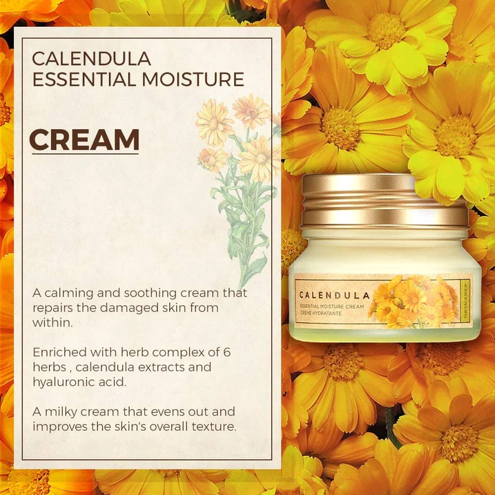 The Face Shop Calendula Essential Moisture Cream 2020 The Face Shop