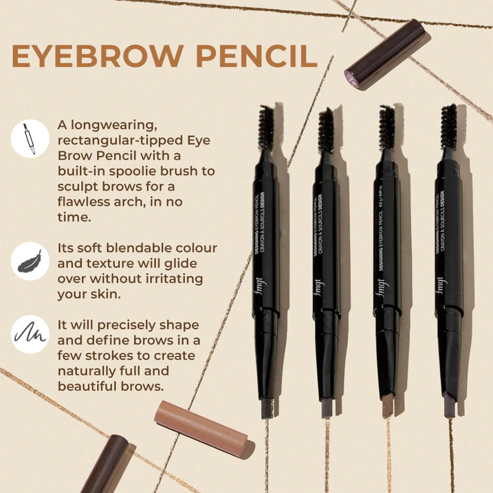Designing Eyebrow Pencil 05 Dark Brown 01 The Face Shop