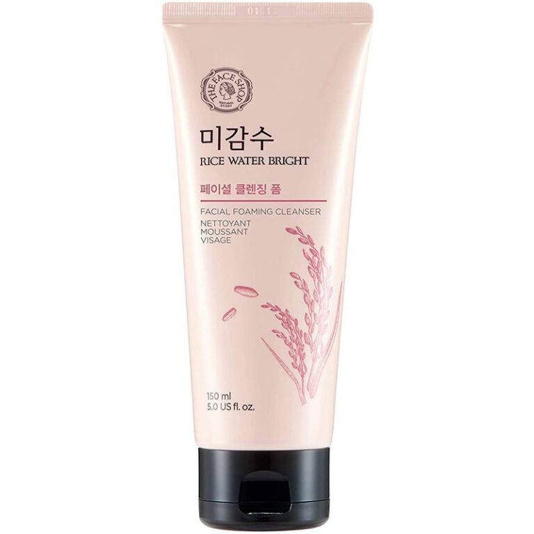 The Face Shop Rice Water Bright Facial Foaming Cleanser -150ml (Gz) The Face Shop