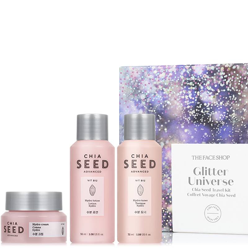 Glitter Universe Chia Seed Travel Kit The Face Shop