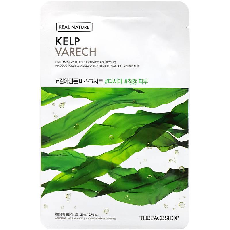 The Face Shop Real Nature Kelp Face Mask – 20g The Face Shop