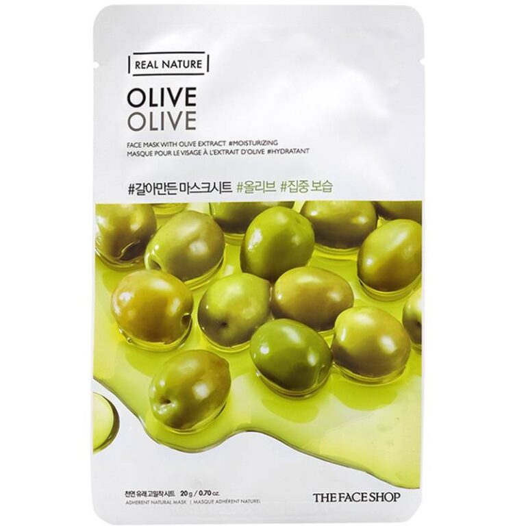 The Face Shop Real Nature Olive Face Mask – 20g The Face Shop