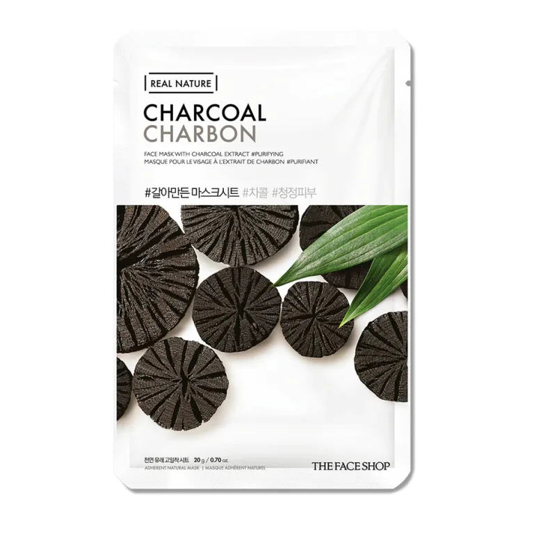 The Face Shop Real Nature Charcoal Face Mask – 20g The Face Shop