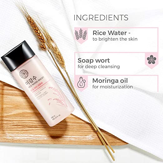 The Face Shop Rice Water Bright Makeup Remover For Lip&Eye – 120ml The Face Shop