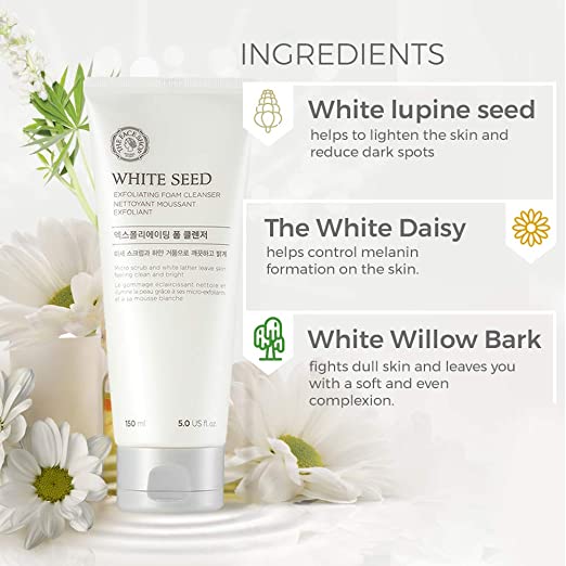 White Seed Exfoliating Cleansing Foam The Face Shop