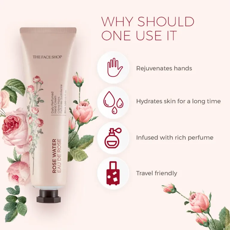 The Face Shop Daily Perfumed Hand Cream 01 Rose Water(Gz) – 30ml The Face Shop