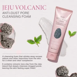 The Face Shop Jeju Volcanic Lava Anti Dust Pore Cleansing Foam 2020 - 140ml 2