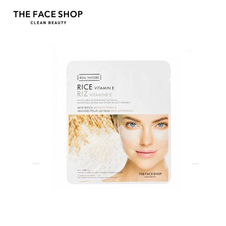 Real Nature Eye Patch Rice Vit.E The Face Shop